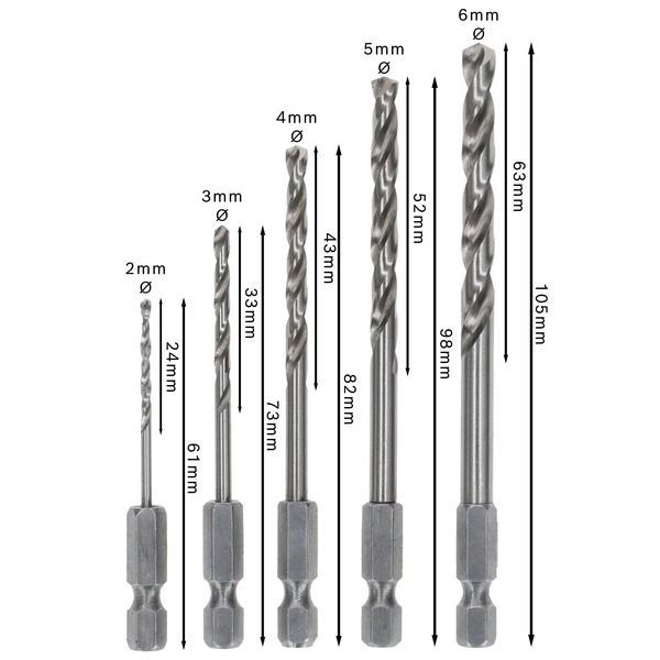 Bosch - Bohrer-Set PRO Metal HSS-G Hex 2608595517 Spiralbohrer Set