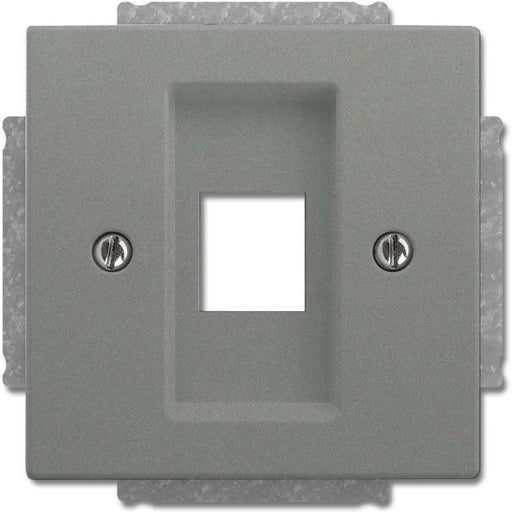 Busch-Jaeger - Einsatz/Abdeckung für Kommunikationstechnik Zentralscheibe gr/metal 2561-803 Abdeckung