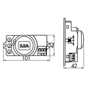 BEG Brück Electronic - Bewegungsmelder/Präsenzmelder komplett Hochfrequenzmelder HF-MD1