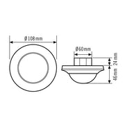 ESYLUX - Bewegungsmelder/Präsenzmelder komplett Decken-Bewegungsmelder MD-C 360i/24 BK