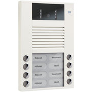 TCS Tür Control - Türstation für Türkommunikation Video color Außenstation AVE14083-0018 8Tast 2reih.AP ws