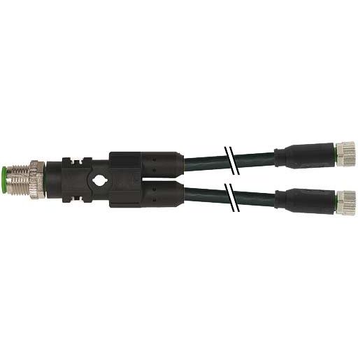 Murrelektronik - Passiver Sensor-/Aktor-Verteiler (mit Leitung) Y-Verteiler M12 7000-40821-6300060 auf M8 Bu. ger