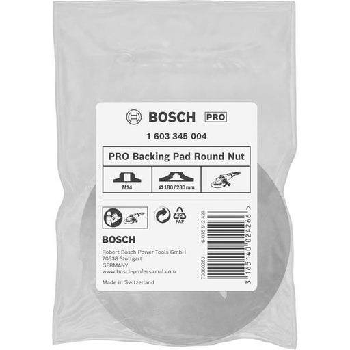 Bosch - Mutter PRO Stützteller Round Nut, 1603345004 M14, 180, 230 mm