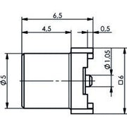 Telegärtner - Koax-Steckverbinder MCX-buchse f.LTP IN SMT AU 100024994 − 5 Stück
