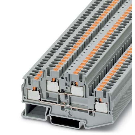 Phoenix Contact - Durchgangs-Reihenklemme Doppelstockklemme PTTB 4 0,2-6qmm,grau