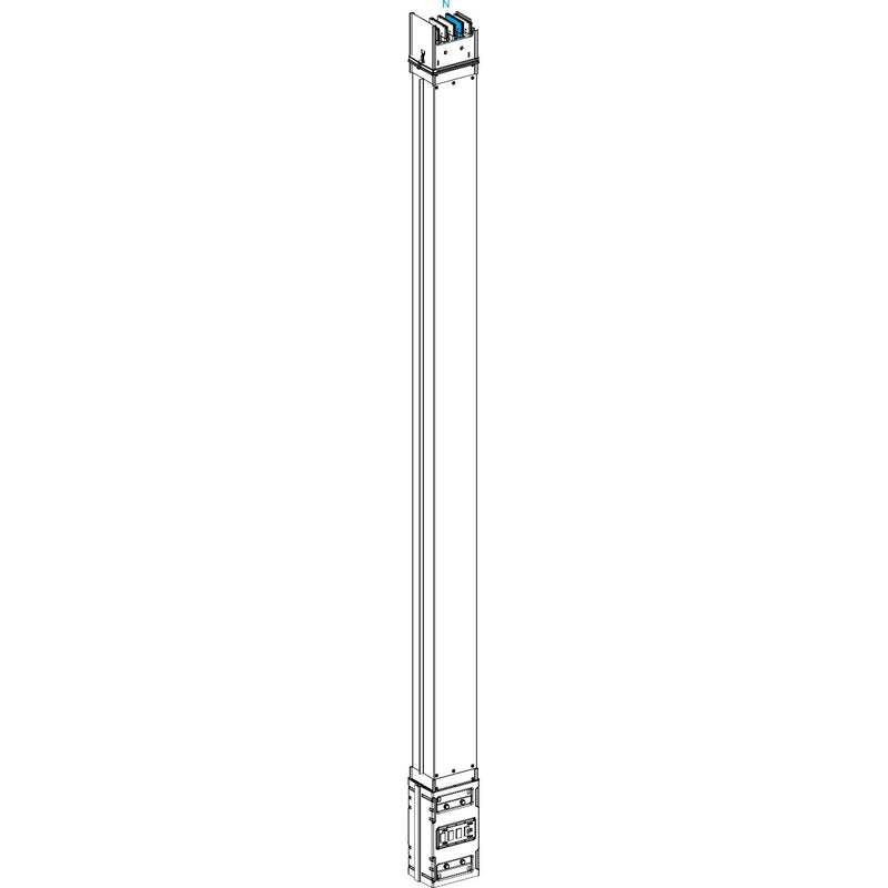 Schneider Electric - Schienenverteilereinheit KSA gerades Element KSA1000CM4A 250A Länge 5m