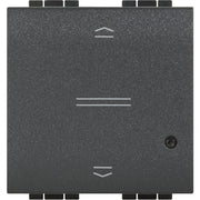 Legrand (BT) - Bussystem-Jalousieaktor Rollladenschalter Bticino L4027CM2 2-modul, anthrazit