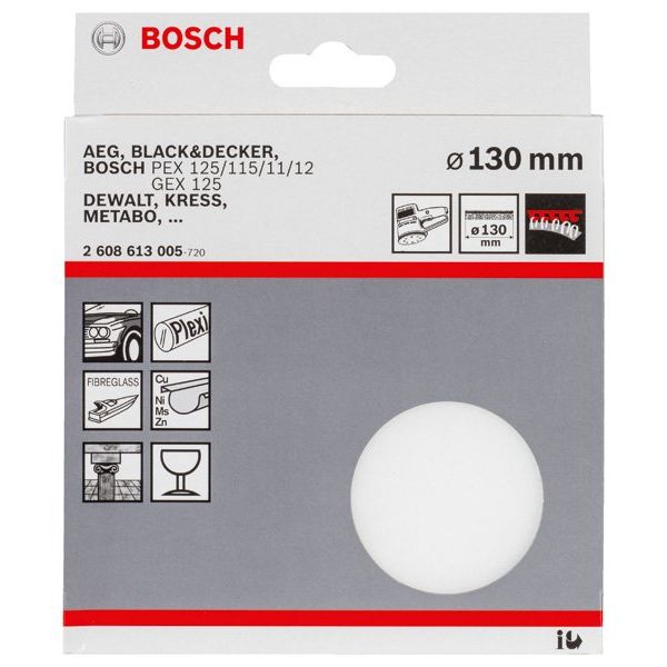 Bosch - Systemzubehör für Schleifen/Polieren (Akku/elektrisch/Druckluft) Polierschwamm für 2608613005 Exzenterschleifer