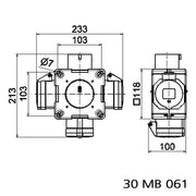 Bals Elektrotech - CEE-Steckdosen-Kombination (IEC 60309) CEE-Steckdosen-Kombination 54929