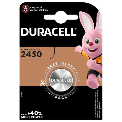Hückmann - Batterie Knopfzelle Lithium 3V D2450 (Bli.1) CR2450 Duracell