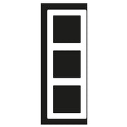 Jung - Abdeckrahmen Rahmen 3-fach ws ABAS 583 waage/senkrecht
