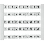 Weidmüller - Klemmenmarkierung Klemmenmarkierer DEK 5 FW 1-50 dekafix ws − 50 Stück