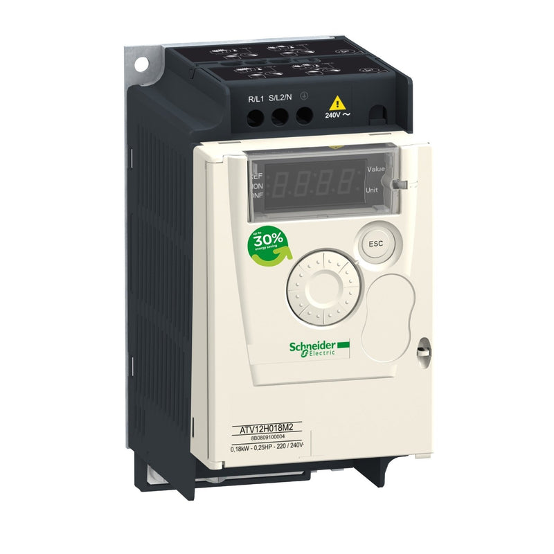 Schneider Electric - Frequenzumrichter =< 1 kV Frequenzumrichter 1ph. ATV12H018M2 0,18kW 230V IP20