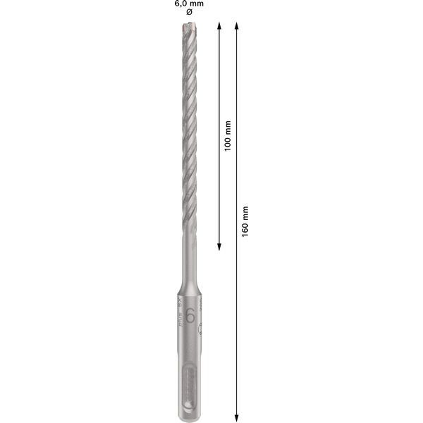 Bosch - Bohrer PRO SDS plus-5X 2608833778 Hammerbohrer 6 x 100