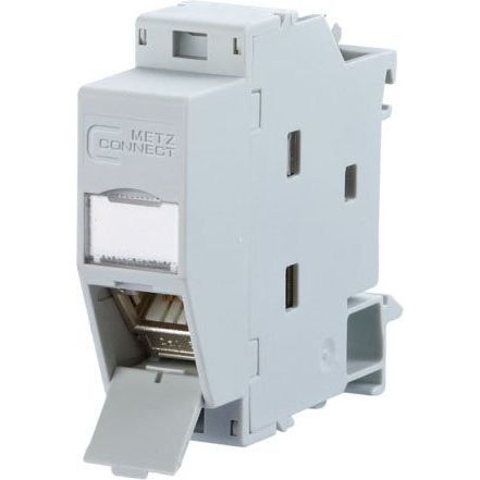 Metz Connect - Tragschienenadapter Hutschienenmodul,Kat.6A TN C6Amod-REG-180 1xRJ45,inkl. Modul − 1 Stück