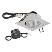 EVN Lichttechnik - Downlight/Strahler/Flutlicht P-LED Deckeneinbauleuchte PC24N61440 4000K 230V quad.alu