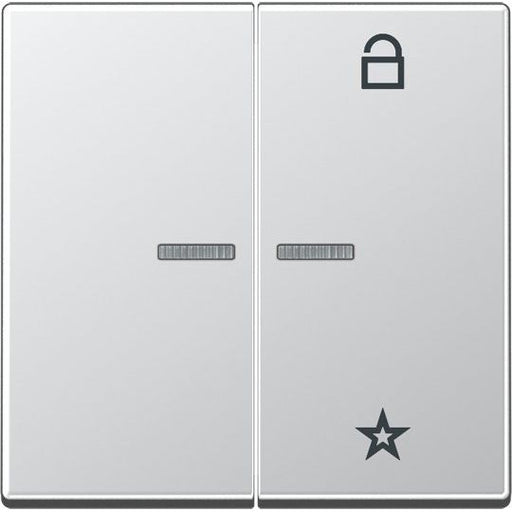 Jung - Bedienelement intelligent eNet Funk-Steuertaste FM A 1701 AL 2fach, aluminium