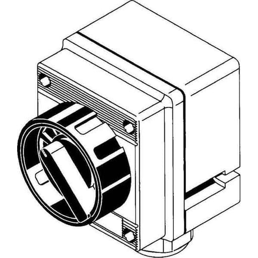 Stahl - Frontelement für Wahlschalter Drehgriff groß 8040/1180X-31G02SF01 − 1 Stück