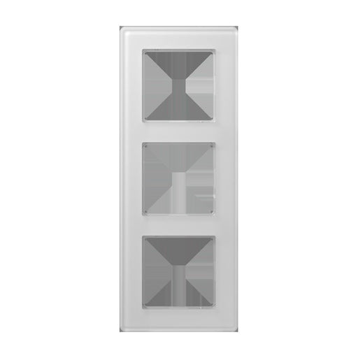 Jung - Abdeckrahmen Glasrahmen 3fach AV 583 GLM WW alpinweiß (Glas)