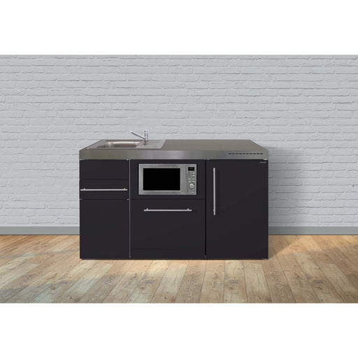 Stengel - Mini-Küche Miniküche Premiumline MPGSMSM150KSGSGKFlBr Schwarz matt