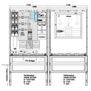 GSAB Elektrotechnik - Zähler-Komplettschrank Wandlermessung 15.W630.AR-01 bis 630A m.Sockel