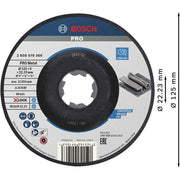 Bosch - Trenn-/Schleifscheibe PRO Metal X-Lock 2608619366 Schleifscheibe 125 x