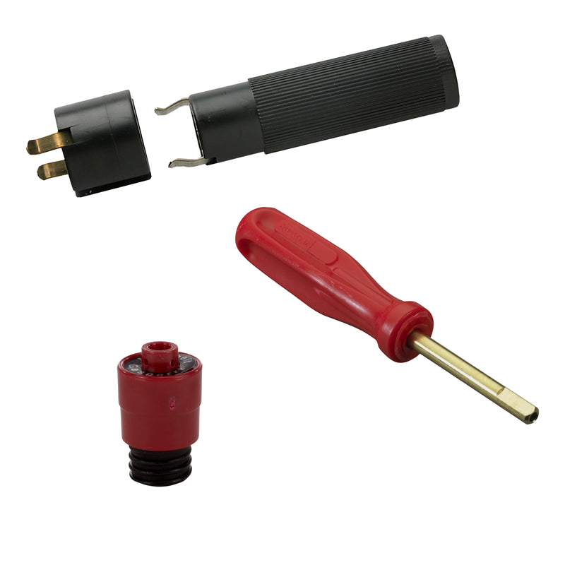 Mersen - Zubehör/Ersatzteile für elektrische Sicherungen/Sicherungshalter D-Schraubkappe 02071.810000 DII rt/sw Industrie − 5 Stück