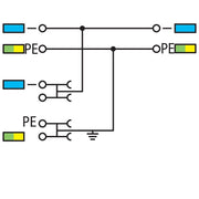 WAGO - Initiator/Aktor-Reihenklemme 3-Leiter-Aktorenkemme 2000-5377/102-000 für PNP-(plus) − 15 Stück
