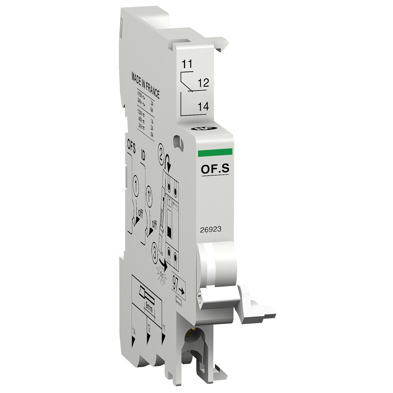 Schneider Electric - Zusatzeinrichtung für Reiheneinbaugeräte Hilfsschalter 26923 OF.S