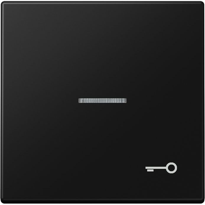 Jung - Abdeckung/Bedienelement für Installationsschalterprogramme Wippe 1-fach LS 990 KO5 T SWM graphitschwarz matt