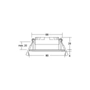 Brumberg Leuchten - Downlight/Strahler/Flutlicht LED-Einbaudownlight 12647153 3000K