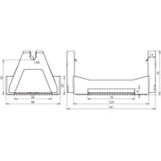 DEHN - Dachleitungshalter für Blitzschutz Dachleitungshalter DLH KF2 8LO141X86X70 KF2 f.Dachbahnstreif − 100 Stück