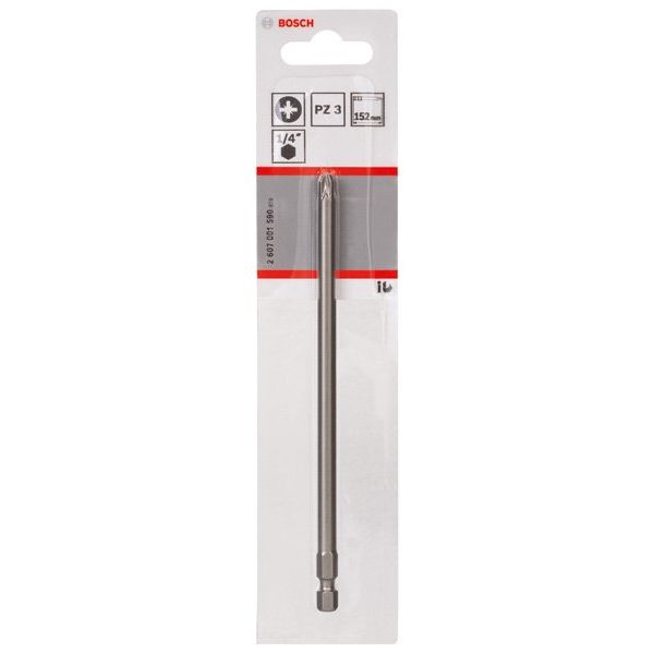 Bosch - Bit Schrauberbit Extra-Hart PZ 2607001590 3, 152 mm, 1er-Pack