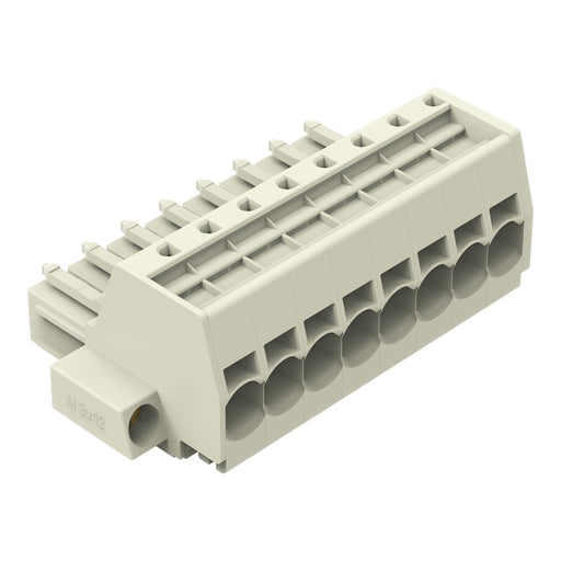 WAGO GmbH & Co. KG - Ein- und mehrpolige Klemmenleiste 1-Leiter-Federleiste 831-3108/107-000 CAGECLAMP,10mm²,lgr − 12 Stück
