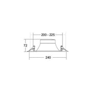 Brumberg Leuchten - Downlight/Strahler/Flutlicht LED-Einbaudownlight 230V 40672164 4000K
