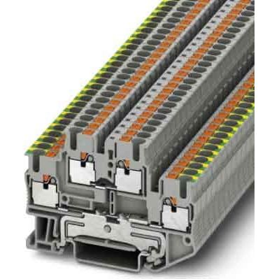 Phoenix Contact - Schutzleiter-Reihenklemme PTTB 2,5-PE/L 5,2 mm, grau