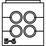 HellermannTyton - Kabelführung für Gehäuse/Schränke Vierfachtülle VP-S_4/5-6 VarioPlate 5-6 mm − 20 Stück