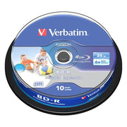 Verbatim - Speichermedium digital BD-R 25GB/1-6x 43804 (VE10) Cakebox (10 Disc)
