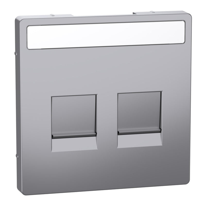Merten - Einsatz/Abdeckung für Kommunikationstechnik Zentralplatte 2f.eds MEG4564-6036 für Modular Jack