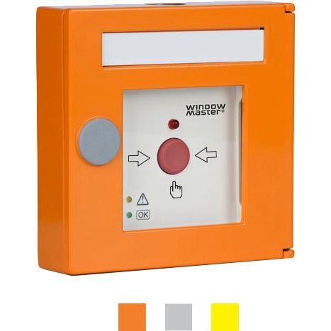 WindowMaster - Handmelder für Gefahrenmeldesystem RWA Hauptbedienstelle WSK 502 0003 02 Metall Data/Signal