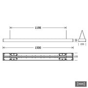 LTS Licht&Leuchten - Pendelleuchte LED-Pendelleuchte MILAP104.1500830ORsi 830, DALI, silber