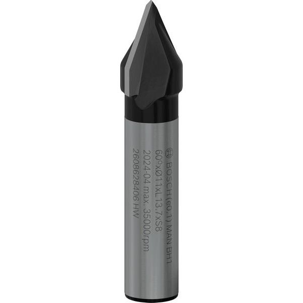 Bosch - Fräser PRO V-Nutfräser, 60° 2608628406 x 11, Schaft 8 mm