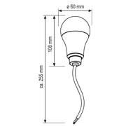 EVN Lichttechnik - LED-Lampe/Multi-LED LED-Baustellenfassung BF230940 280x65mm 4000K 230V IP20