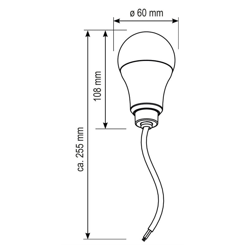 EVN Lichttechnik - LED-Lampe/Multi-LED LED-Baustellenfassung BF230940 280x65mm 4000K 230V IP20