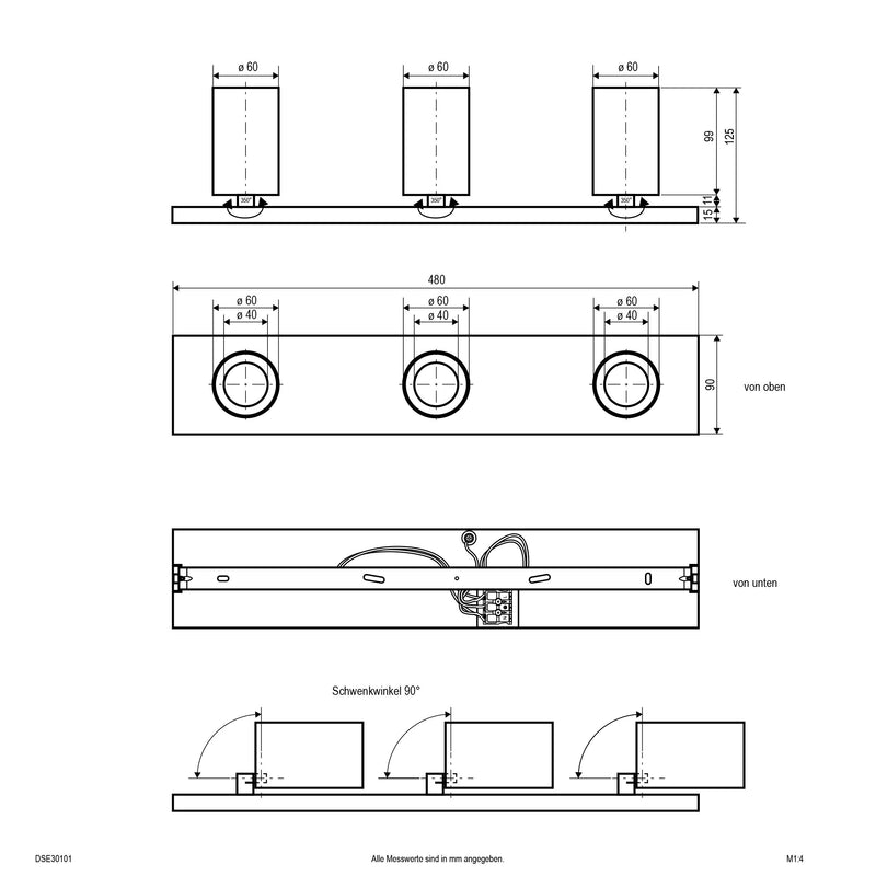 EVN Lichttechnik - Downlight/Strahler/Flutlicht LED-Anbauleuchte DSE30909