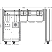 Hensel - Sicherungslasttrennschalter mit Gehäuse PV-Wechselrichter-Sammler Mi PV 7357 350kVA, 3-phasig