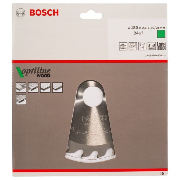 Bosch - Kreissägeblatt PRO Wood Kreissägeblatt, 2608640608 180 x 2,6 x 30 mm