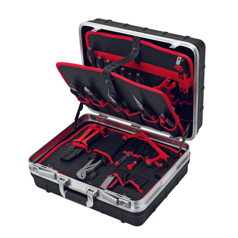 Cimco Werkzeuge - Werkzeugset Werkzeugkoffer 170312 Champion, bestückt  − 1 Stück