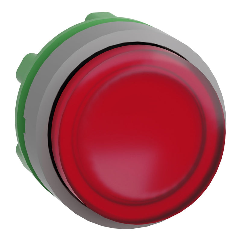 Schneider Electric - Frontelement für Drucktaster Leuchtdrucktaster ZB5AH43C0 rot, 22mm, in grau
