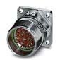 Phoenix Contact - Rundsteckverbinder, feldkonfektionierbar (Industriesteckverbinder) Gerätesteckverbinder RF-12P1N8AWA00 Vorderwand